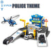 DIY Police Parking Garage Set with Alloy cars - 21PCS - Toy Sets