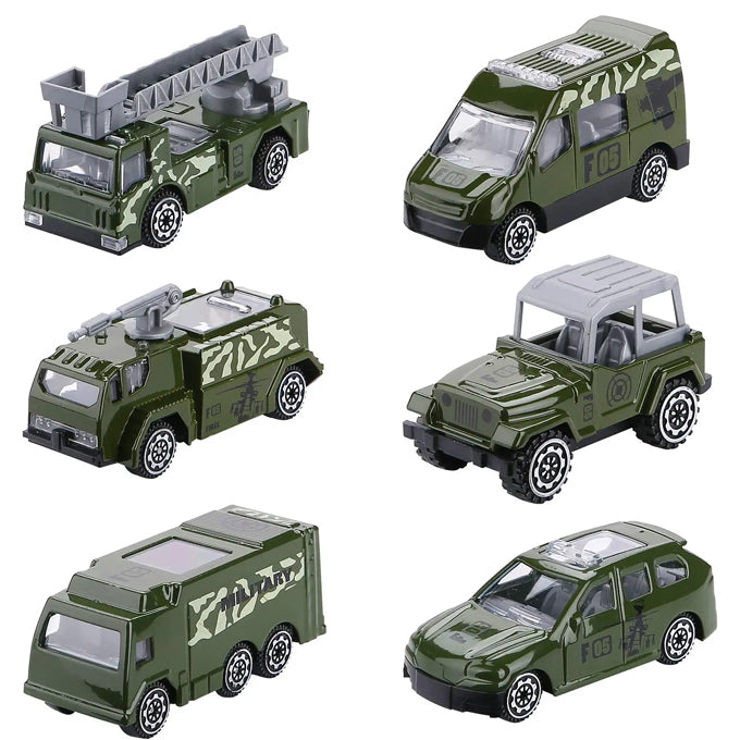 Diecast Vehicles Set, 6 Pack Transport Truck for Kids - Toy Sets