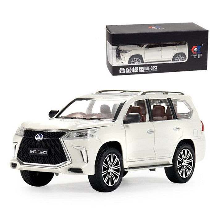 Lexus Land Cruiser Prado SUV Diecast White 1:24 - White - Toy Sets