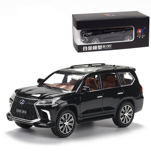 Lexus Land Cruiser Prado SUV Diecast White 1:24 - Black - Toy Sets