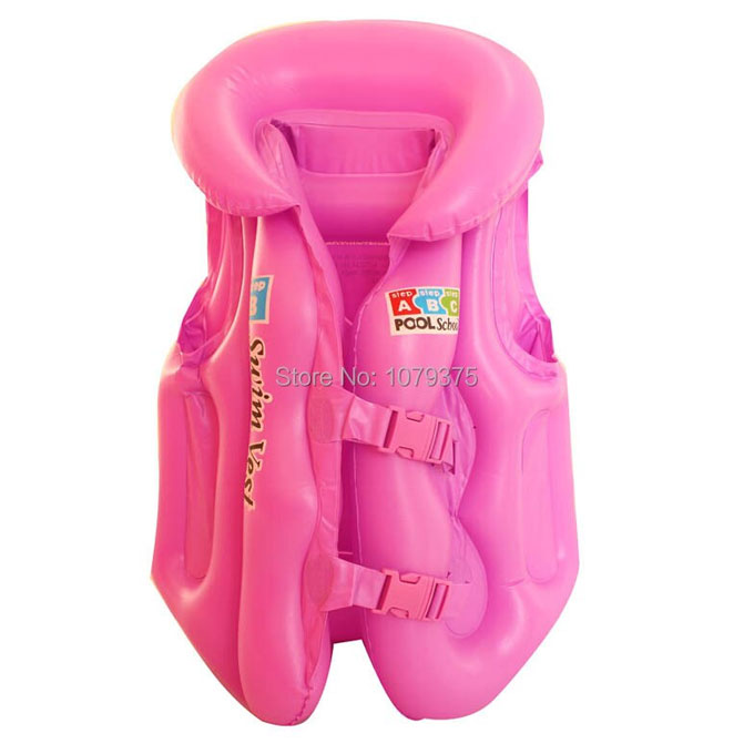 Inflatable Swimming Pool Vest Jacket for Kids - 18 inches - Pink - Toy Sets