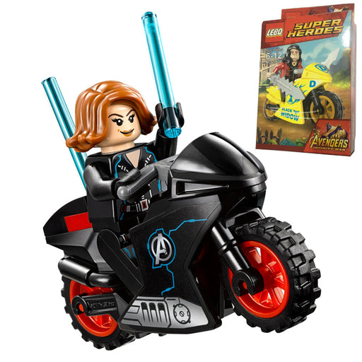 Super Heroes - Marvel Avengers Black Widow building block with Motor Bike - Toy Sets