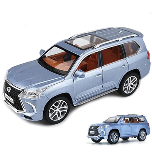 Lexus Land Cruiser Die cast 1:24 Scale Model - Blue - Toy Sets