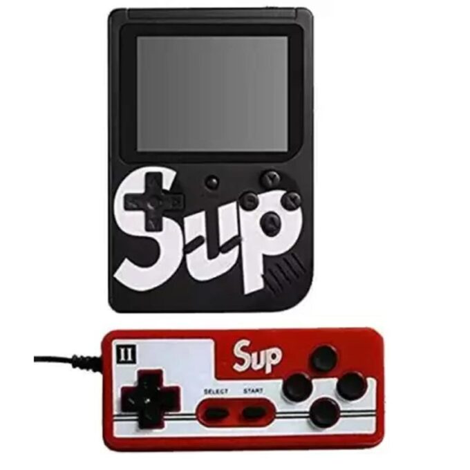 SUP X Game Box 400 in One Handheld Game Console With Remote Controller &amp; Can Connect to A TV 2 Player (Black) - Toy Sets