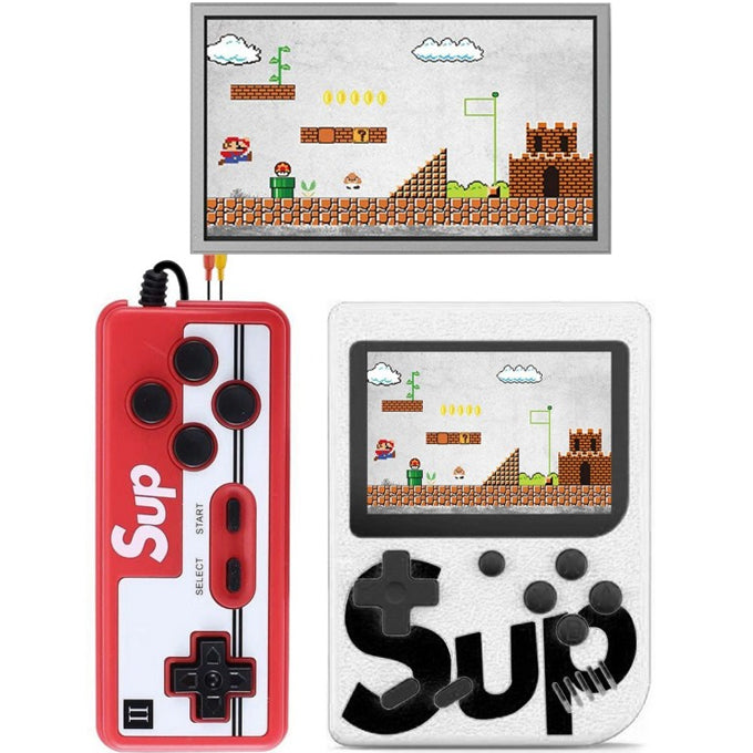 SUP - 2 Player Video Game 400 in 1 Portable Handheld Gaming Console - White - Toy Sets