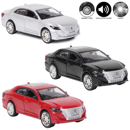 Toyota Crown - Corolla Pull Back and Die cast 1:43 Scale - Assorted Color Car - Toy Sets