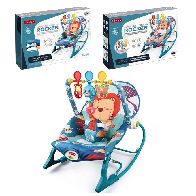 Infant To Toddler 2 in 1 Bay Rocker - Lion Blue - Toy Sets