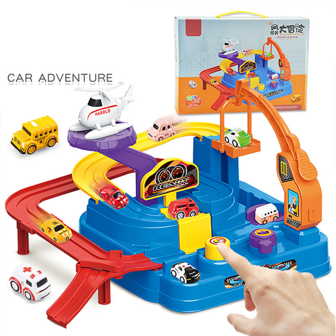 New Educational Car Adventure Race Track Toy Parking Garage Set with 2 cars - Mini - Toy Sets