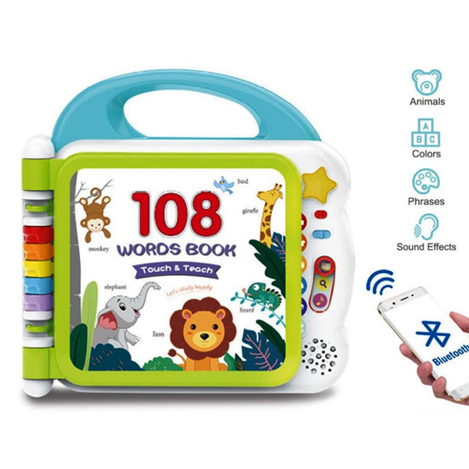 108 Kids Words Book with Bluetooth - Multi Color - Toy Sets