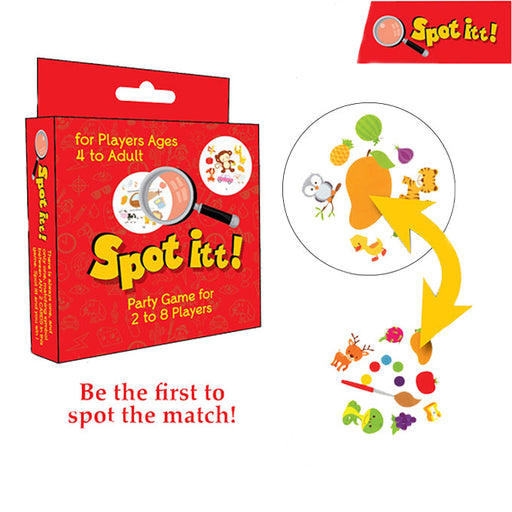 Spot itt! Activity Card Game for Kids of 2 to 8 Players - 48 Cards - Multi Color - Toy Sets