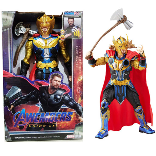 Avengers: Thor with Helmet Love and Thunder Action Figure - Toy For Kids- 11 inches - Toy Sets