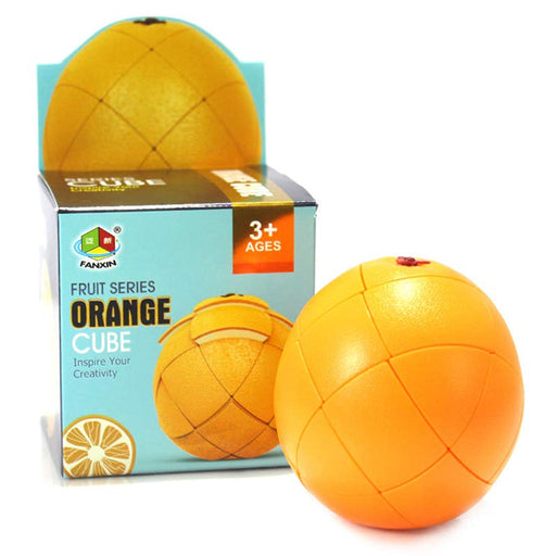 Rubik's Cube Fruits Series Orange Shape Magic Cube Special For Kids - Orange - Toy Sets