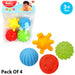 Corona Balls Pack Of 4 Baby Bath Toys - Multi Colors - Toy Sets