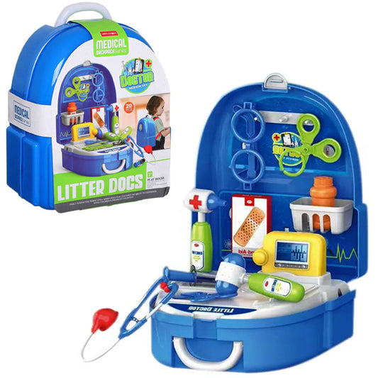 Little Doctor Medical Backpack for Kids - 20 Pieces Set - Medical Play House - Toy Sets