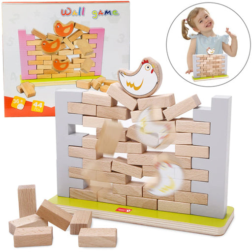 Humpty Dumpty Wooden Wall game - Strategic &amp; Fun Game - 44 Pcs - Toy Sets