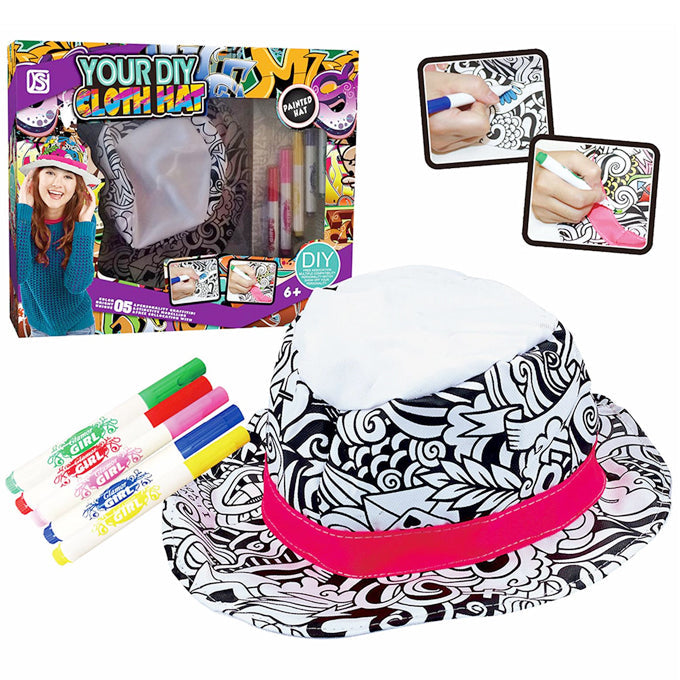 Your DIY Painting Cloth Hat 3 Different Colors - Painted Hat White - Toy Sets