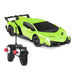 Remote Control Lamborghini Veneno - 4 Channel Door Open With Lights - Green - Toy Sets