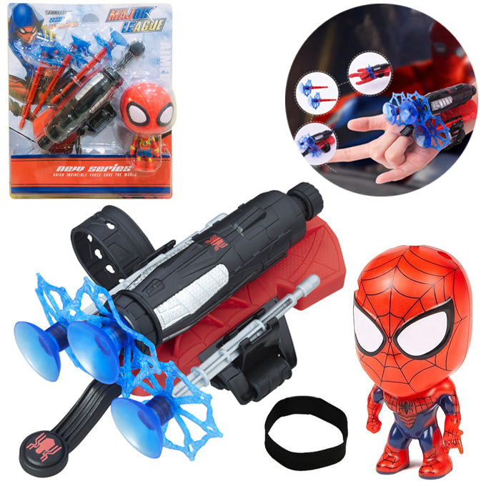 Spiderman Web Dart Shooter With Mini Action Figure Spiderman Toy - Toy Sets