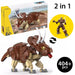 2 in 1 Jurassic Dinosaur Animal World Building Blocks 31035 - Dinosaur Brick Toys 404+ Pcs - Toy Sets