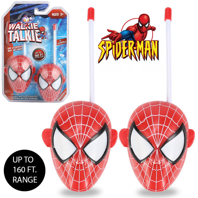 Walkie Talkie Avenger Spiderman Set For Kids Up to 160FT Talking Range - Toy Sets