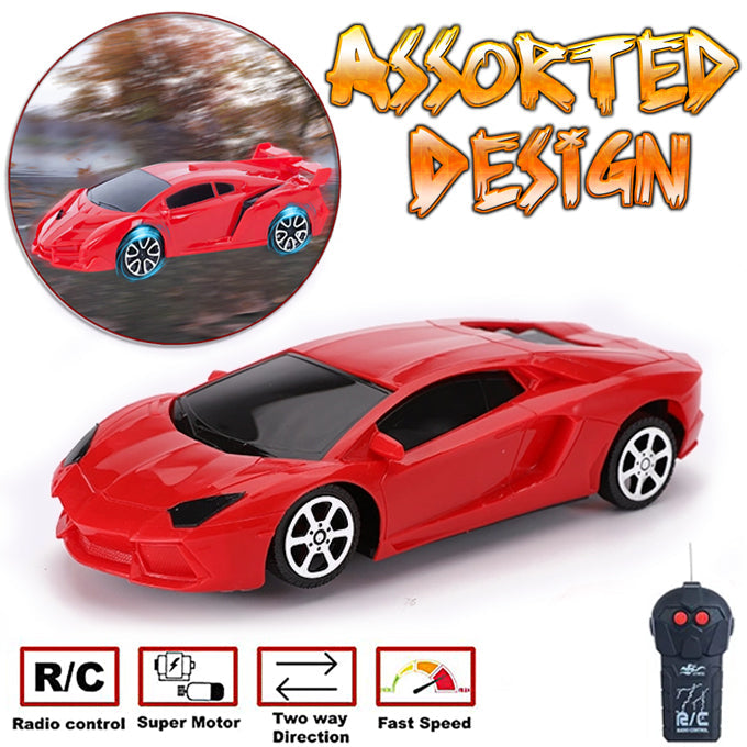 Remote Control Lamborghini 2 Channel Famous Sport Car Radio Control - Assorted Designs - Red - Toy Sets