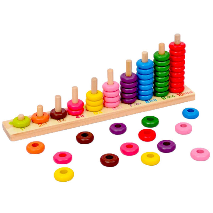 Number Counting Circles - Wooden - Learning