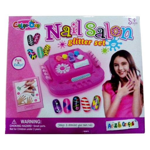 Girls Nail Glitter Saloon Set