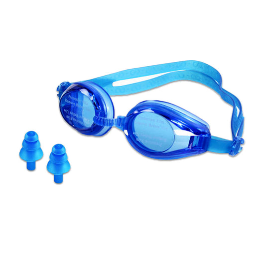 Swimming Goggles With Ear Plugs - Blue - Pools