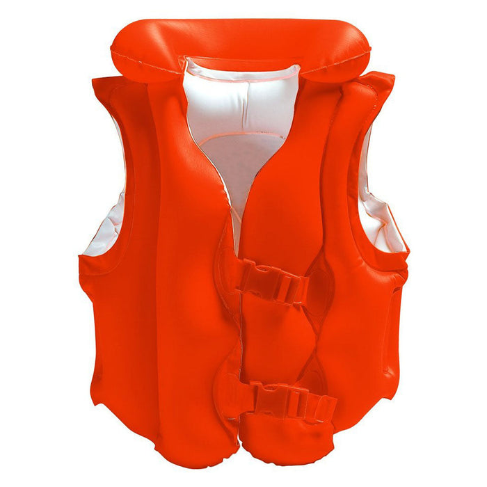 Intex - Red Deluxe Swim Vest For Kids - 58671 - Pools & Accessories