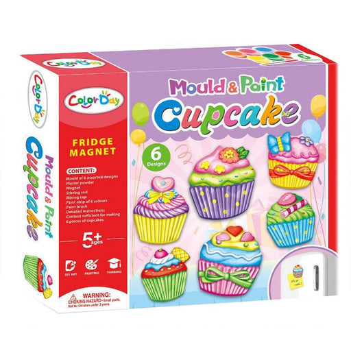 Mould & Paint - Cupcake Fridge Magnets - Toys