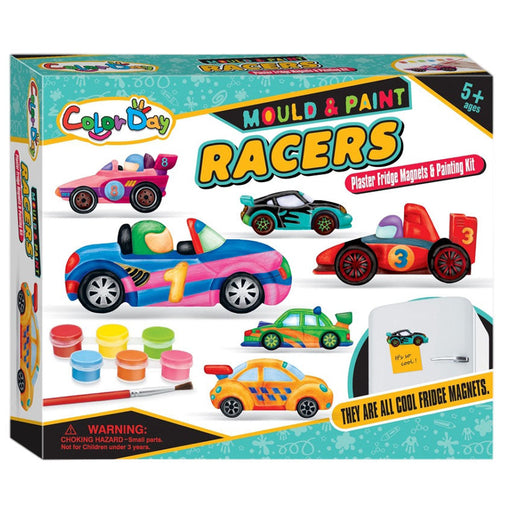 Mould & Paint - Racers Fridge Magnets - Toys