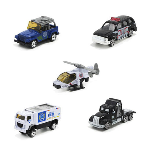 City Police Vehicle Set - 5 Pcs