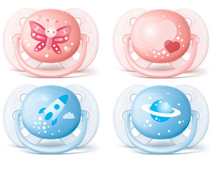 0-6M Ultra Soft & Flexible Pacifier PK2 - PHILIPS AVENT SOOTHERS