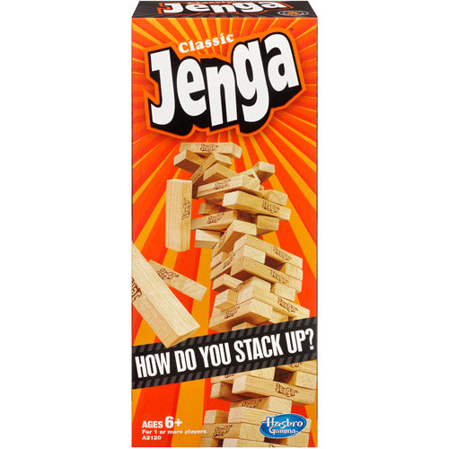 Classic Jenga Wooden Stacking Tower Board Game for Kids &amp; Adults - Toddler Toys